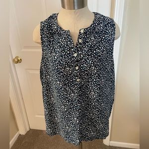 Universal Thread Goods Co., sleeveless top, size: XL, Color: blue/white